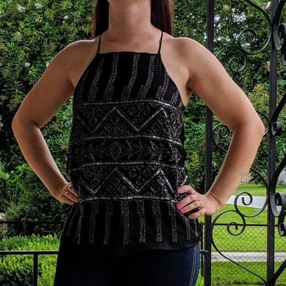 EUC Dina Be Beaded Racerback - Picture 1 of 6